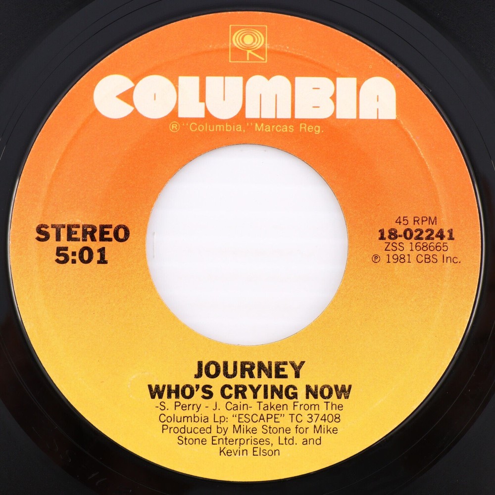 Journey, Who's Crying Now/ Mother, Father 45 rpm 7" Single Vinyl Record 18-02241